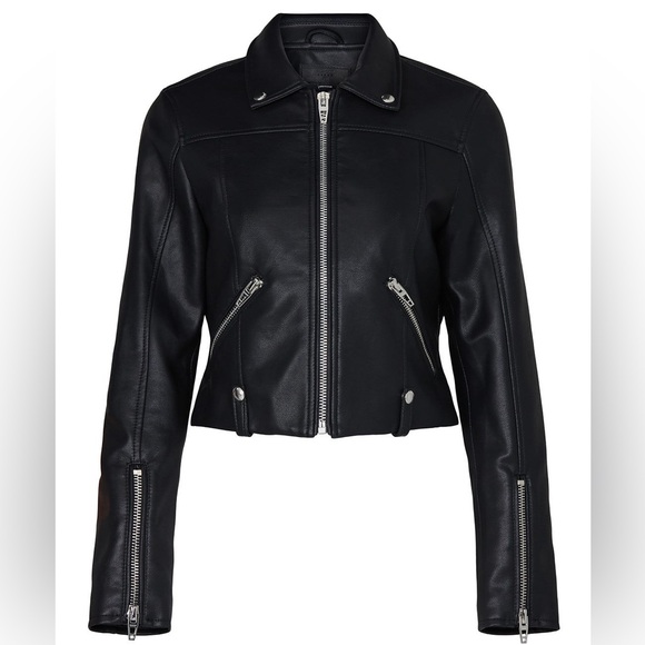 Blank NYC Jackets & Blazers - BLANKNYC | Over the Moon Faux Leather Jacket Black Size S
